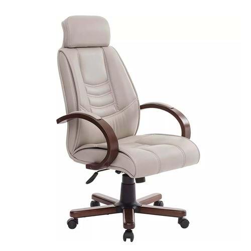 Uzay Ofis Troya Ahşap Müdür Koltuğu