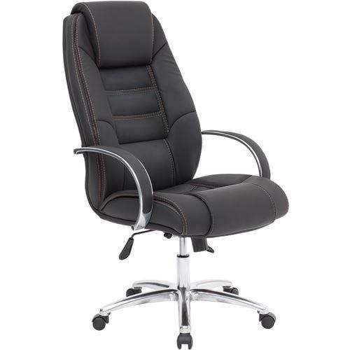 Uzay Ofis Biota Krom Müdür Koltuğu -SİYAH