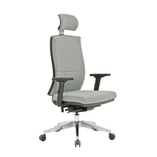 Uzay Ofis Solid Bel Destekli Müdür Koltuğu -Gri