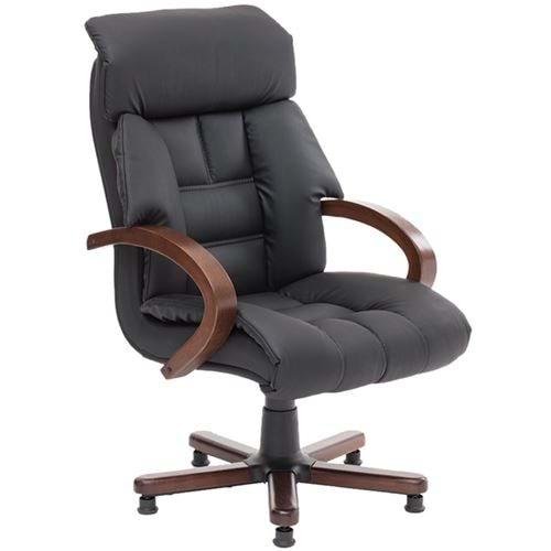 Uzay Ofis Comfort Misafir Koltuğu - Siyah - Ahşap