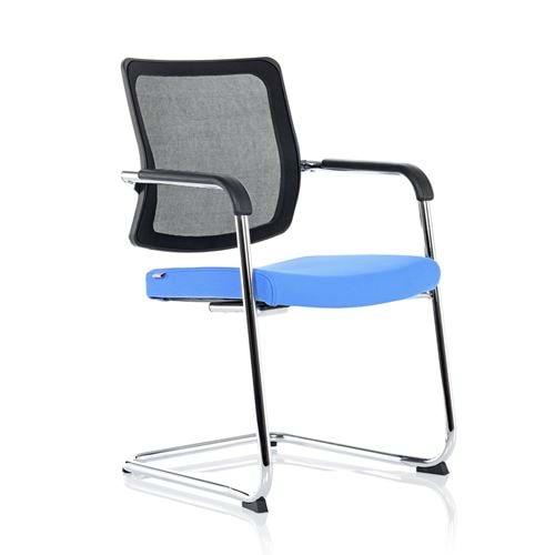 Uzay Ofis Gold File Misafir Koltuğu - Krom - Mavi