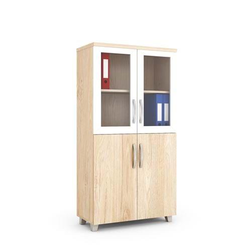 Uzay Ofis Plus Cam Kapaklı Dosya Dolabı -01-Sofia - Beyaz