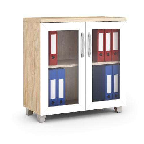 Uzay Ofis Plus Cam Kapaklı Dosya Dolabı - 03-Sofia - Beyaz