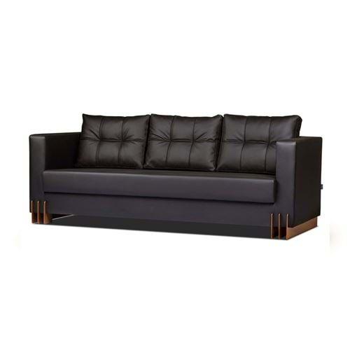 Uzay Ofis Still Üçlü Kanepe - Siyah