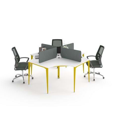 Uzay Ofis Dion Çoklu Çalışma Masası 4 Kişilik