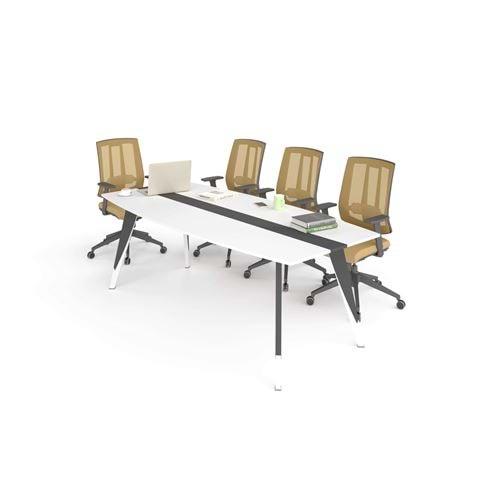 Uzay Ofis Royal Toplantı Masası - Beyaz - Antrasit