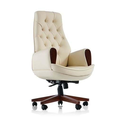 Uzay Ofis Mitro Makam Koltuğu - Krem
