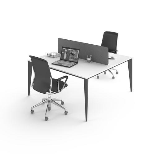 Uzay Ofis Lotus Çoklu Çalışma Masası - Beyaz - Antrasit