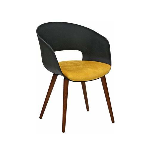 Uzay Ofis Bella Bekleme Koltuğu - SARI - AHŞAP AYAK