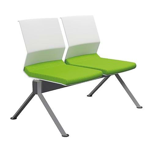 Uzay Ofis Spring İkili Bekleme Koltuğu - YEŞİL- BEYAZ