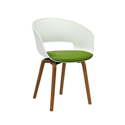 Uzay Ofis Bella Sandalye- YEŞİL- AHŞAP AYAK