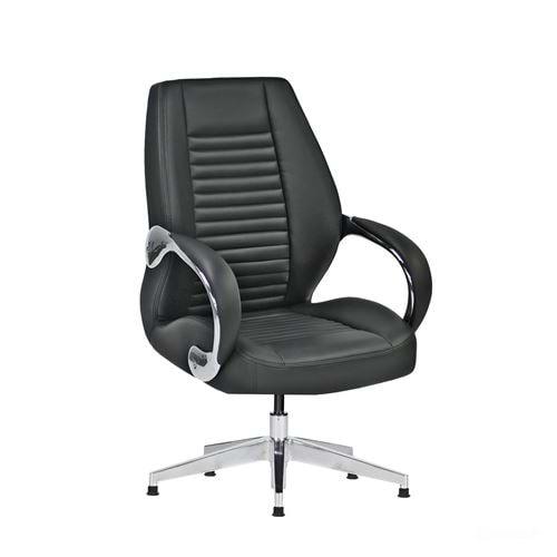 Uzay Ofis İron Misafir Koltuğu - Siyah