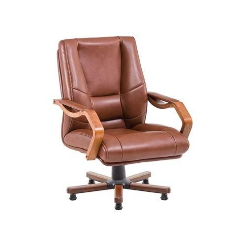 Uzay Ofis Polo Misafir Koltuğu Ahşap - Taba