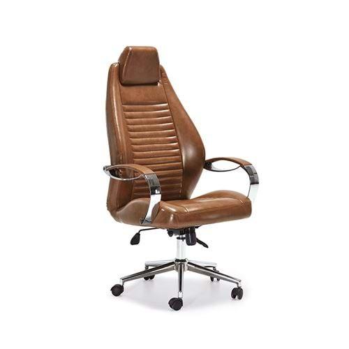 Uzay Ofis Zoom Müdür Koltuğu - Taba