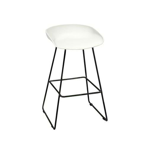 Uzay Ofis Marlen Bar Tabure - Beyaz