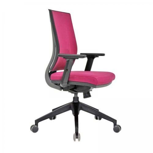 Uzay Ofis Viyano Fileli Şef Koltuğu - Pembe - plastik ayak