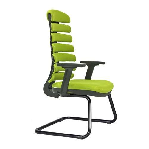 Uzay Ofis Mira Fileli Bekleme Koltuğu - Yeşil - U- Ayak - Ayarlı Kolçak