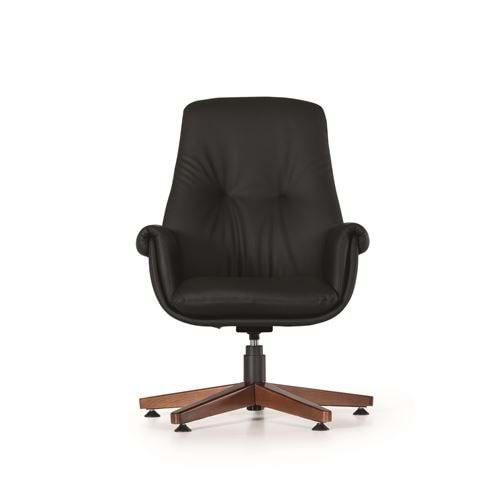 Uzay Ofis Silver Misafir Koltuğu - Siyah - Ahşap