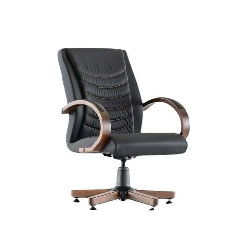 Uzay Ofis Edusa Misafir Koltuğu - Siyah - Ahşap