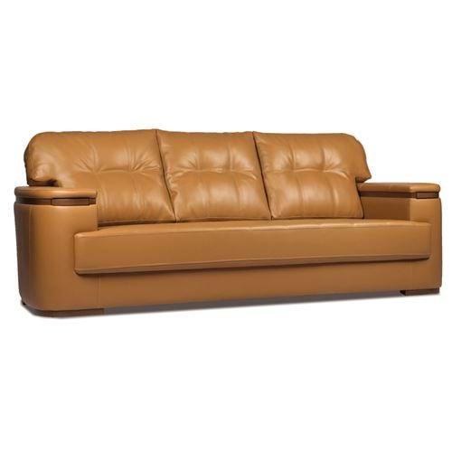 Uzay Ofis King Üçlü Kanepe - Taba