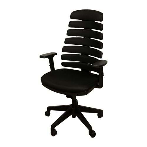 Uzay Ofis Mira Çalışma Koltuğu - Ayarlı Kolçak - Siyah