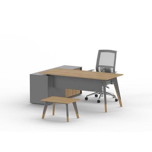 Uzay Ofis Royal Etajerli Çalışma Masası - Marbella-Antrasit